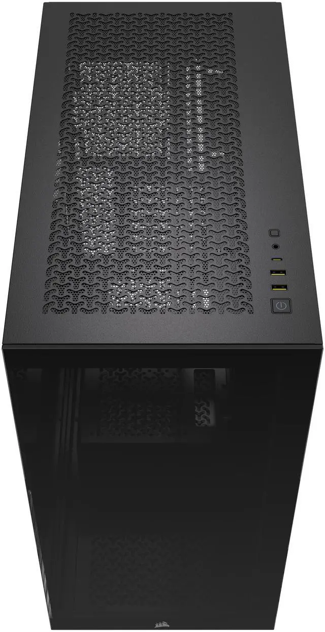 Alt view image 7 of 20 - CORSAIR 3500X Tempered Glass Mid-Tower PC Case, Black – No Fans Included - Reverse Connection Motherboard Compatible – Fits up to 10x 120mm Fans – Up to 2x 360mm Radiators