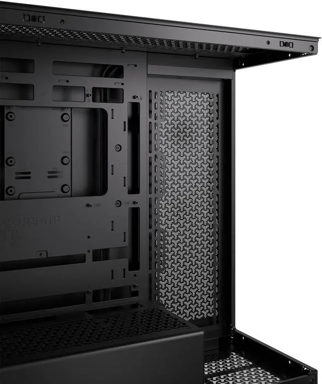 Alt view image 8 of 20 - CORSAIR 3500X Tempered Glass Mid-Tower PC Case, Black – No Fans Included - Reverse Connection Motherboard Compatible – Fits up to 10x 120mm Fans – Up to 2x 360mm Radiators