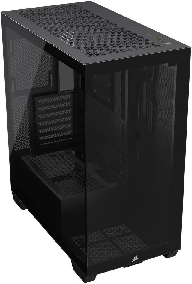 Alt view image 9 of 20 - CORSAIR 3500X Tempered Glass Mid-Tower PC Case, Black – No Fans Included - Reverse Connection Motherboard Compatible – Fits up to 10x 120mm Fans – Up to 2x 360mm Radiators