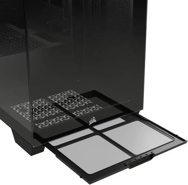 Alt view image 16 of 20 - CORSAIR 3500X Tempered Glass Mid-Tower PC Case, Black – No Fans Included - Reverse Connection Motherboard Compatible – Fits up to 10x 120mm Fans – Up to 2x 360mm Radiators