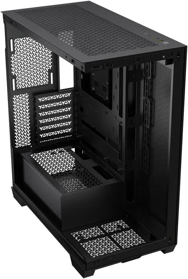 Alt view image 20 of 20 - CORSAIR 3500X Tempered Glass Mid-Tower PC Case, Black – No Fans Included - Reverse Connection Motherboard Compatible – Fits up to 10x 120mm Fans – Up to 2x 360mm Radiators