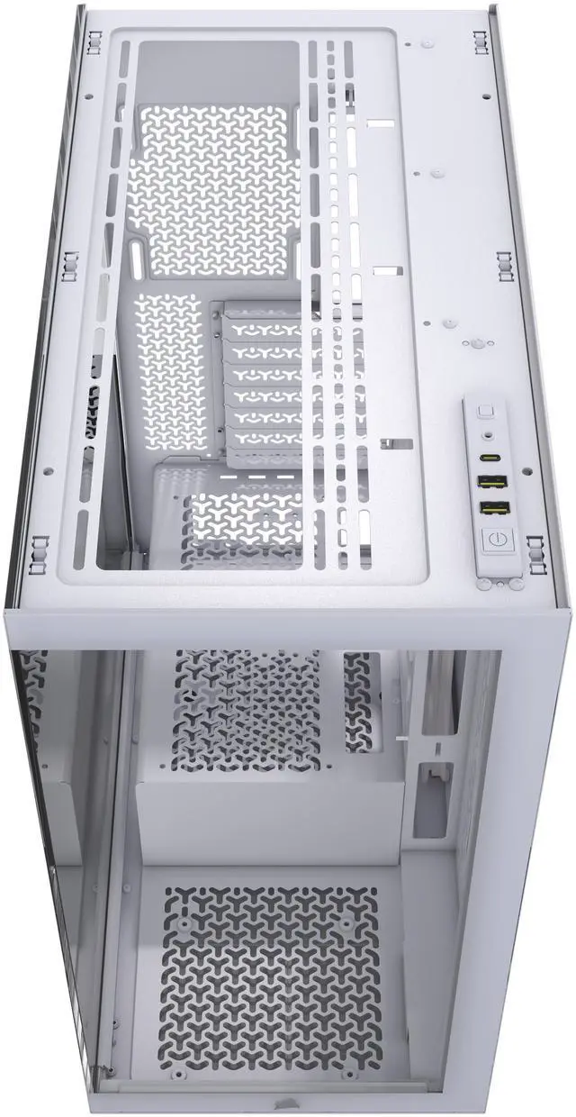 Alt view image 6 of 20 - CORSAIR 3500X Tempered Glass Mid-Tower PC Case, White – No Fans Included - Reverse Connection Motherboard Compatible – Fits up to 10x 120mm Fans – Up to 2x 360mm Radiators
