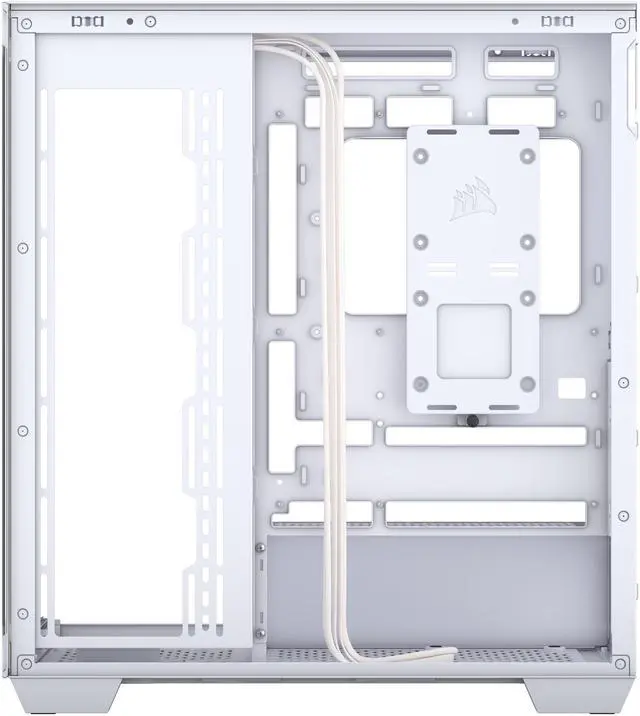 Alt view image 13 of 20 - CORSAIR 3500X Tempered Glass Mid-Tower PC Case, White – No Fans Included - Reverse Connection Motherboard Compatible – Fits up to 10x 120mm Fans – Up to 2x 360mm Radiators
