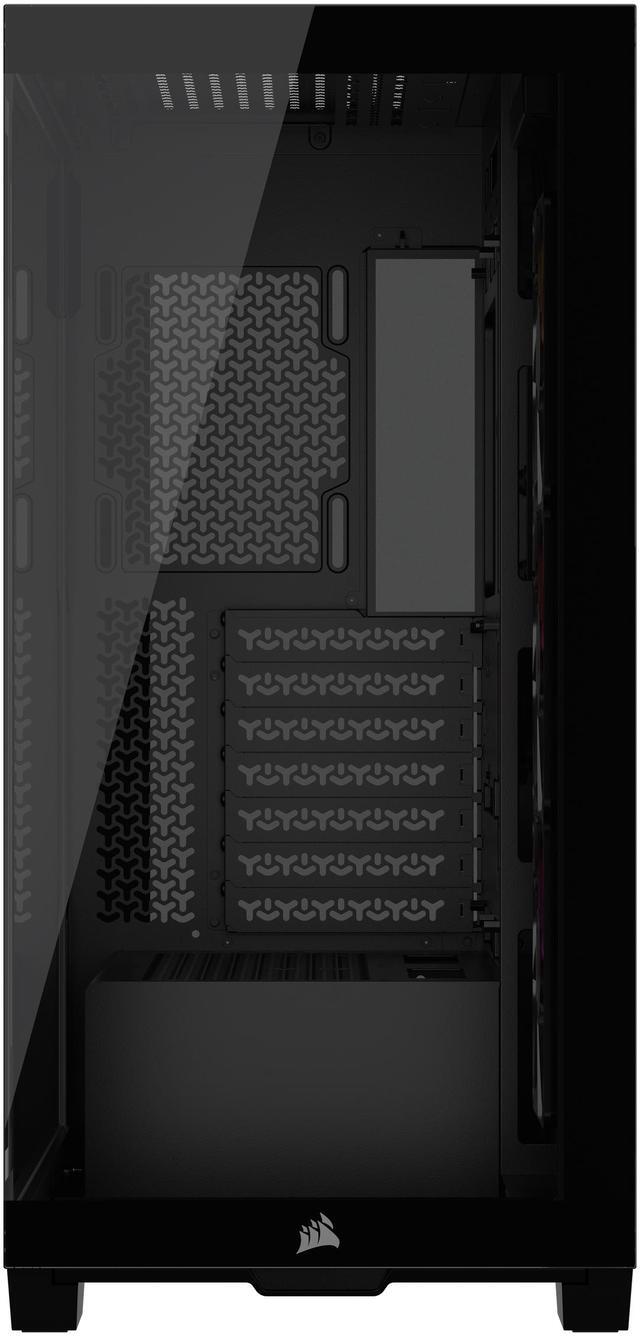 Alt view image 13 of 17 - CORSAIR 3500X ARGB Tempered Glass Mid-Tower PC Case, Black – 3x Pre-Installed RS120 ARGB Fans – Reverse Connection Motherboard Compatible – Fits up to 10x 120mm Fans