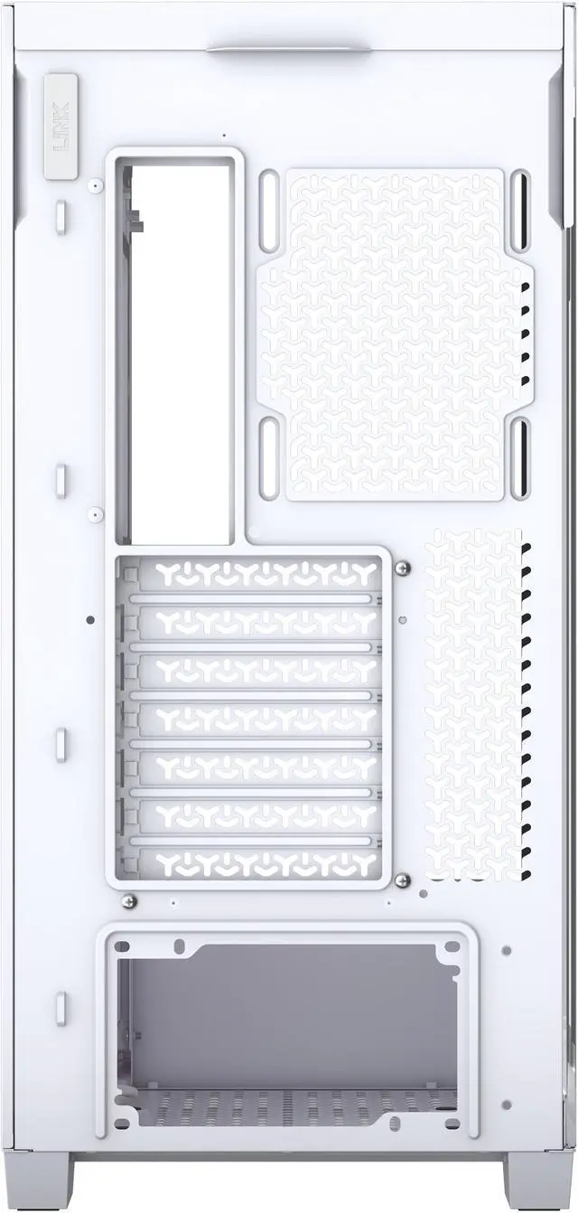 Alt view image 10 of 16 - CORSAIR iCUE LINK 3500X RGB Tempered Glass Mid-Tower PC Case, White – 3x Pre-Installed RX120 RGB Fans – Reverse Connection Motherboard Compatible – Fits up to 10x 120mm Fans