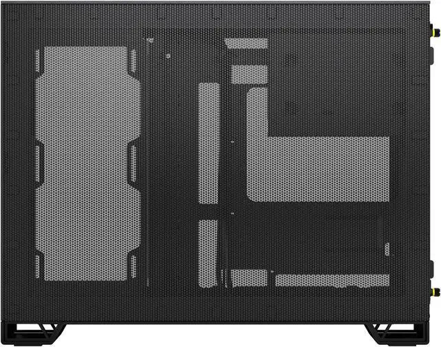 Alt view image 11 of 11 - CORSAIR 2500X Micro ATX Dual Chamber PC Case, Black/Obsidian Aluminum, CC-9011287-WW