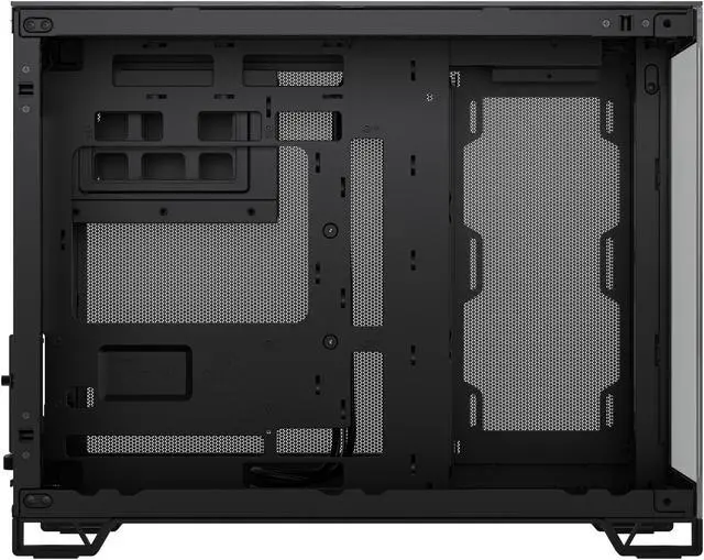 Alt view image 10 of 11 - CORSAIR 2500X Micro ATX Dual Chamber PC Case, Black/Obsidian Aluminum, CC-9011287-WW