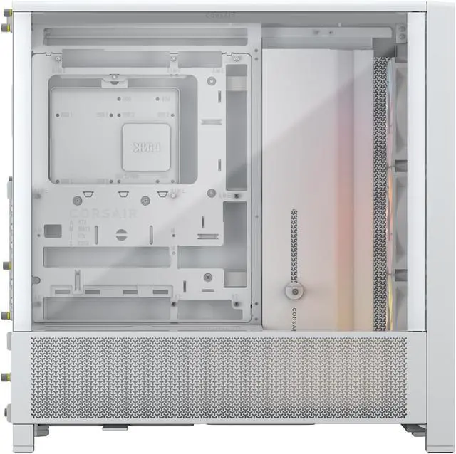 Alt view image 11 of 13 - Corsair FRAME 4000D RS ARGB White Steel / Tempered Glass ATX Mid Tower Computer Case