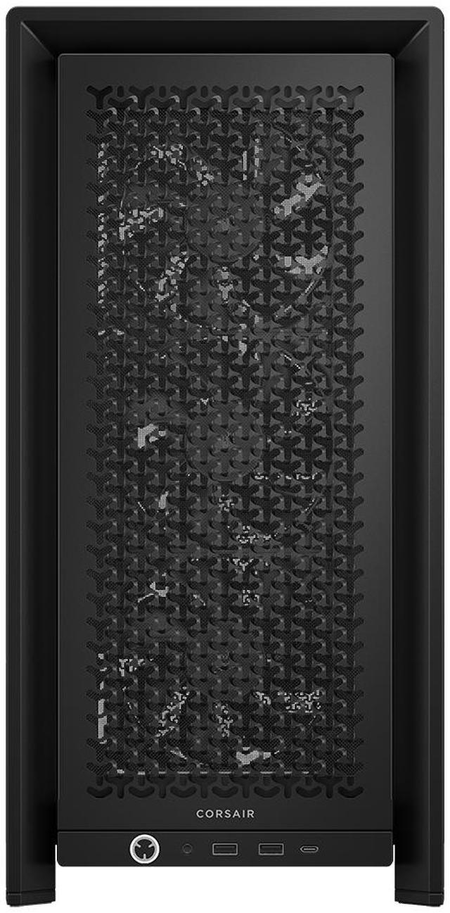 Alt view image 8 of 13 - Corsair FRAME 4000D RS Black Steel / Tempered Glass ATX Mid Tower Computer Case- 3X CORSAIR RS Fans