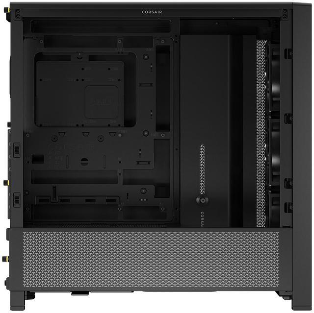 Alt view image 11 of 13 - Corsair FRAME 4000D RS Black Steel / Tempered Glass ATX Mid Tower Computer Case- 3X CORSAIR RS Fans