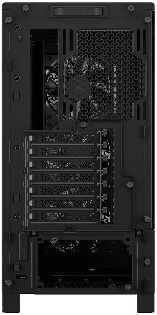 Alt view image 12 of 13 - Corsair FRAME 4000D RS Black Steel / Tempered Glass ATX Mid Tower Computer Case- 3X CORSAIR RS Fans