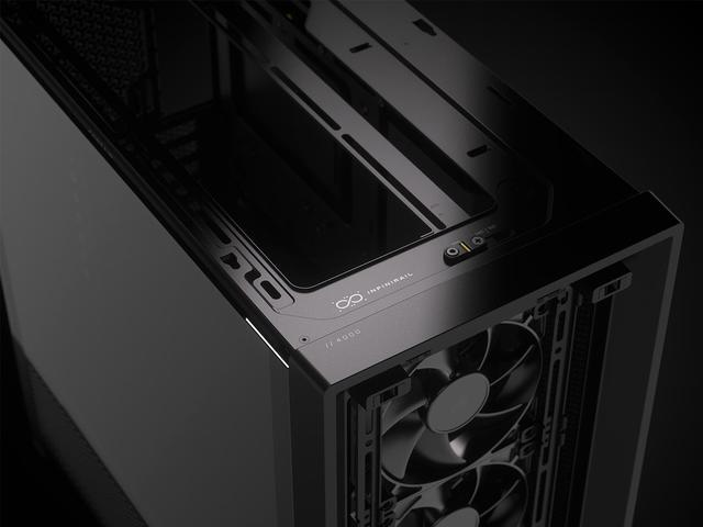 Alt view image 5 of 13 - Corsair FRAME 4000D RS Black Steel / Tempered Glass ATX Mid Tower Computer Case- 3X CORSAIR RS Fans