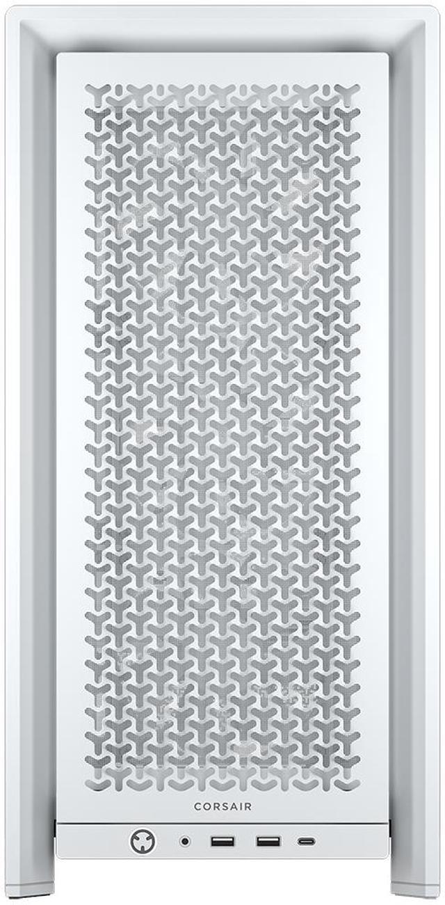 Alt view image 10 of 15 - Corsair FRAME 4000D RS White Steel / Tempered Glass ATX Mid Tower Computer Case
