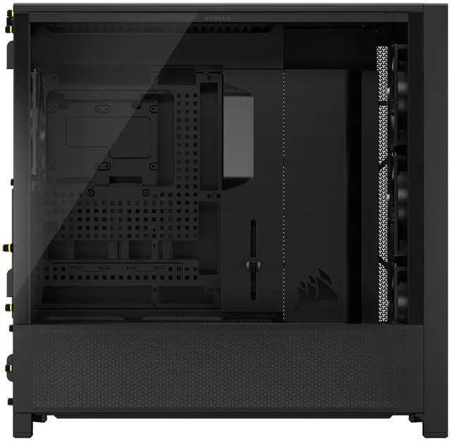 Alt view image 4 of 20 - CORSAIR FRAME 5000D RS Modular High Airflow Mid-Tower PC Case, Black – Fully Customizable Design – InfiniRail™ Fan Mounting System – Fits Multiple 360mm Radiators or a 420mm Radiator – Reverse Motherboard Connector Compatible