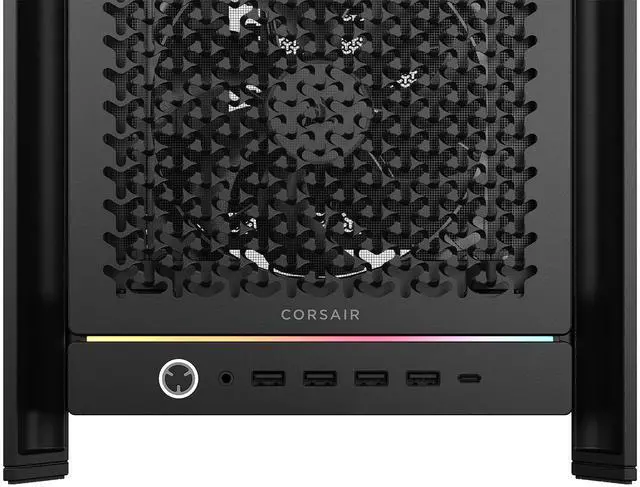 Alt view image 8 of 20 - CORSAIR FRAME 5000D RS Modular High Airflow Mid-Tower PC Case, Black – Fully Customizable Design – InfiniRail™ Fan Mounting System – Fits Multiple 360mm Radiators or a 420mm Radiator – Reverse Motherboard Connector Compatible