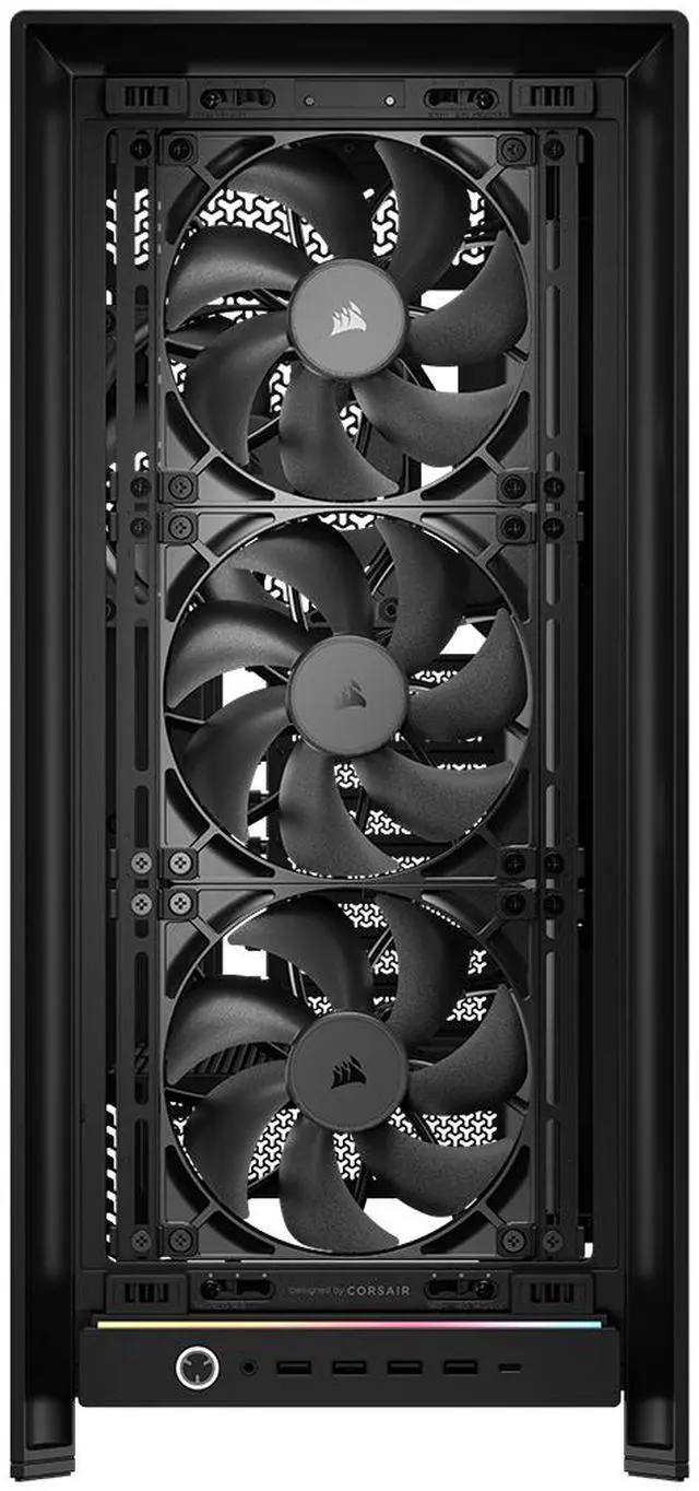 Alt view image 10 of 20 - CORSAIR FRAME 5000D RS Modular High Airflow Mid-Tower PC Case, Black – Fully Customizable Design – InfiniRail™ Fan Mounting System – Fits Multiple 360mm Radiators or a 420mm Radiator – Reverse Motherboard Connector Compatible