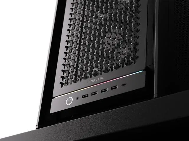 Alt view image 16 of 20 - CORSAIR FRAME 5000D RS Modular High Airflow Mid-Tower PC Case, Black – Fully Customizable Design – InfiniRail™ Fan Mounting System – Fits Multiple 360mm Radiators or a 420mm Radiator – Reverse Motherboard Connector Compatible