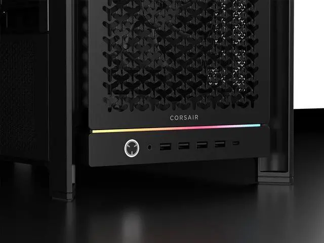 Alt view image 17 of 20 - CORSAIR FRAME 5000D RS Modular High Airflow Mid-Tower PC Case, Black – Fully Customizable Design – InfiniRail™ Fan Mounting System – Fits Multiple 360mm Radiators or a 420mm Radiator – Reverse Motherboard Connector Compatible
