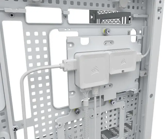 Alt view image 2 of 18 - CORSAIR FRAME 5000D RS Modular High Airflow Mid-Tower PC Case, White – Fully Customizable Design – InfiniRail™ Fan Mounting System – Fits Multiple 360mm Radiators or a 420mm Radiator – Reverse Motherboard Connector Compatible