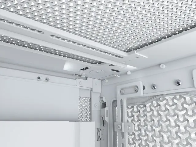 Alt view image 18 of 18 - CORSAIR FRAME 5000D RS Modular High Airflow Mid-Tower PC Case, White – Fully Customizable Design – InfiniRail™ Fan Mounting System – Fits Multiple 360mm Radiators or a 420mm Radiator – Reverse Motherboard Connector Compatible