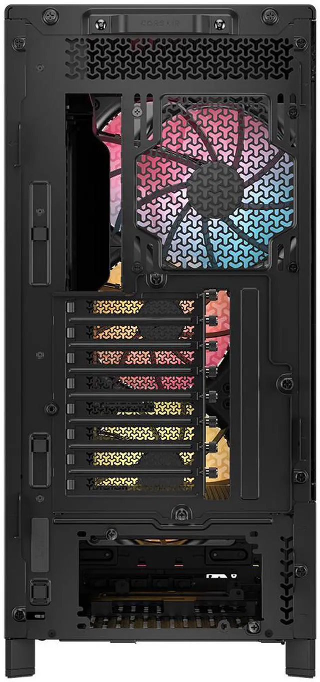 Alt view image 8 of 13 - CORSAIR FRAME 5000D RS ARGB Modular High Airflow Mid-Tower PC Case, Black – Fully Customizable Design – InfiniRail™ Fan Mounting System – Fits Multiple 360mm Radiators or a 420mm Radiator – Reverse Motherboard Connector Compatible
