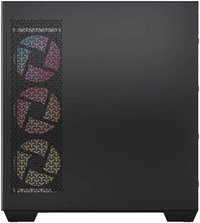 Alt view image 10 of 20 - CORSAIR 3500X LX-R RGB Mid-Tower PC Case – 3x Pre-installed LX120-R RGB Fans – Includes iCUE LINK System Hub - GPU Anti-Sag Arm – Tempered Glass – Fits up to 10x 120mm Fans – Reverse Connector Motherboard Compatible, Black