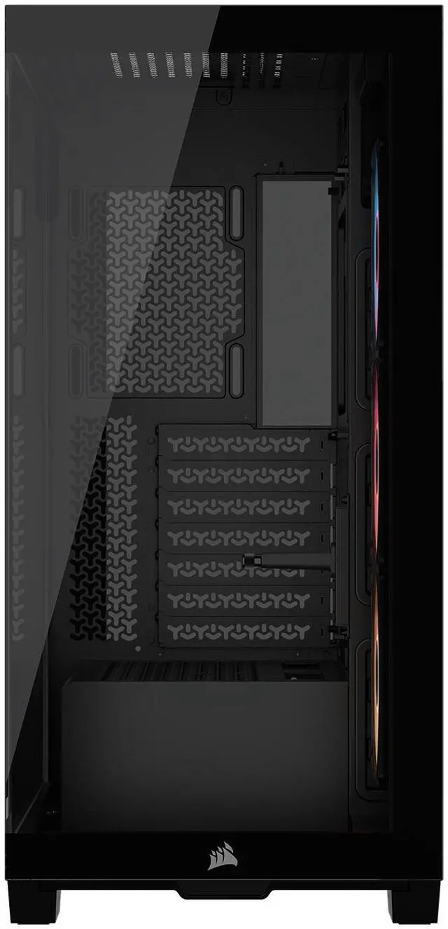 Alt view image 5 of 20 - CORSAIR 3500X RS-R ARGB Mid-Tower PC Case – 3x Pre-Installed RS120-R ARGB Fans – GPU Anti-Sag Arm – Tempered Glass – Fits up to 10x 120mm Fans – Reverse Connection Motherboard Compatible