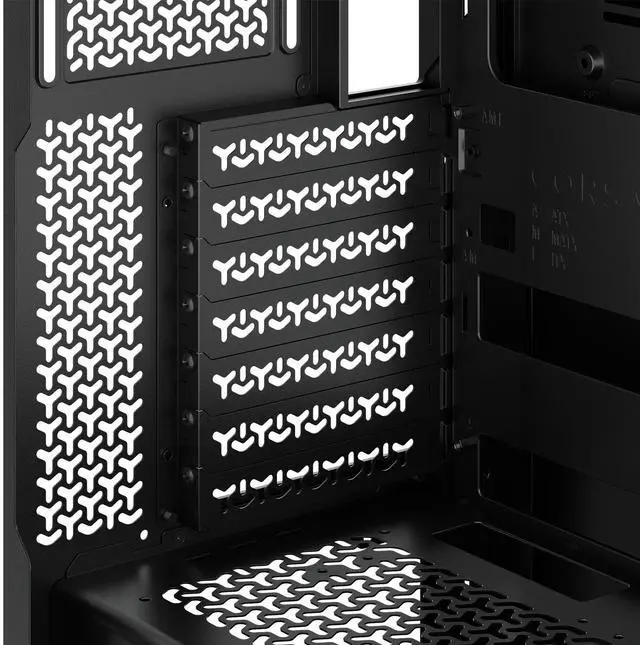 Alt view image 13 of 20 - CORSAIR 3500X RS-R ARGB Mid-Tower PC Case – 3x Pre-Installed RS120-R ARGB Fans – GPU Anti-Sag Arm – Tempered Glass – Fits up to 10x 120mm Fans – Reverse Connection Motherboard Compatible