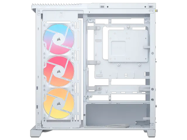 Alt view image 6 of 14 - CORSAIR FRAME 4500X RS-R ARGB Panoramic Glass Mid-Tower PC Case – Panoramic Glass Exterior – InfiniRail™  Fan Mounting System – Fits Dual 360mm Radiators – ASUS BTF, MSI Project Zero, and Gigabyte Project Stealth Compatible — Reverse-rotor