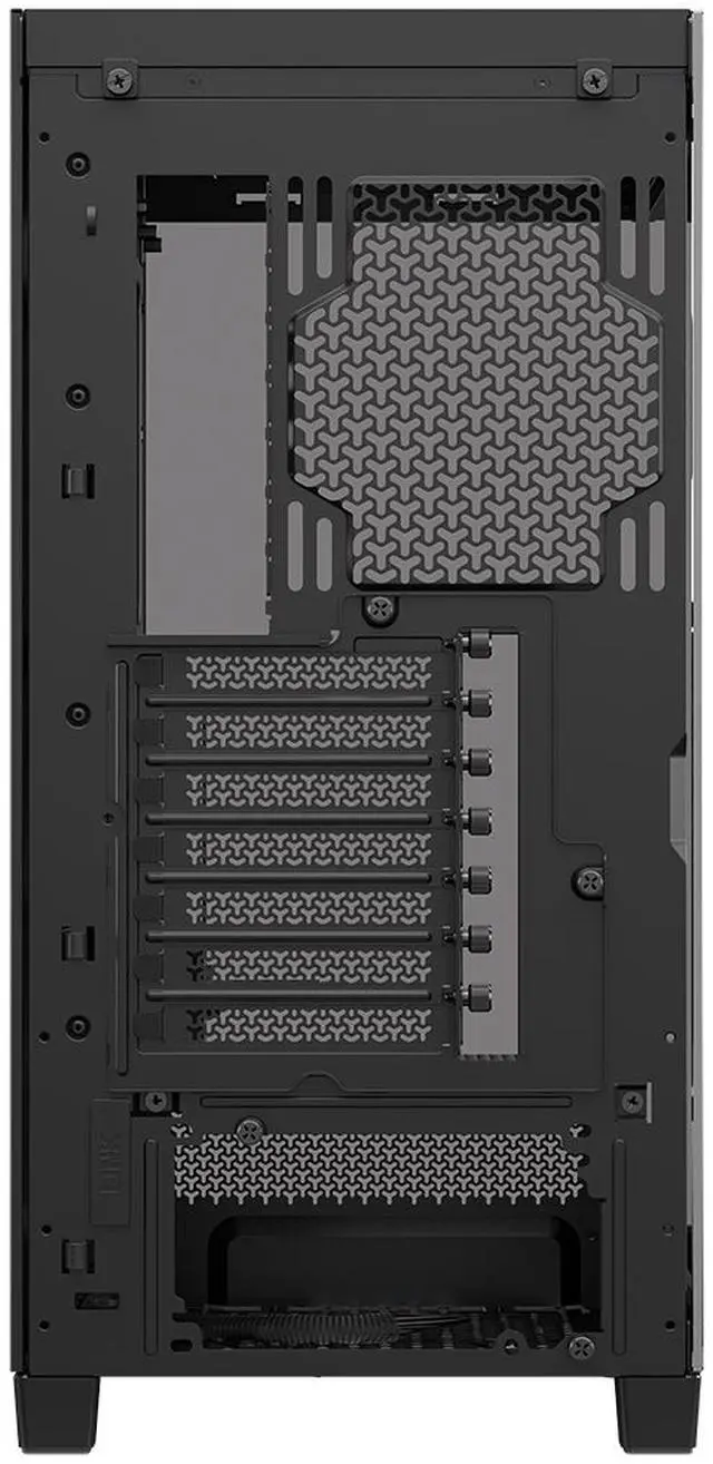Alt view image 9 of 16 - CORSAIR FRAME 4500X RS-R ARGB Panoramic Glass Mid-Tower PC Case – Panoramic Glass Exterior – InfiniRail™ Fan Mounting System – Fits Dual 360mm Radiators – ASUS BTF, MSI Project Zero, and Gigabyte Project Stealth Compatible — Reverse-rotor