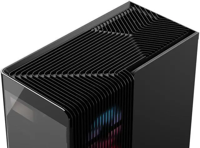 Alt view image 15 of 16 - CORSAIR FRAME 4500X RS-R ARGB Panoramic Glass Mid-Tower PC Case – Panoramic Glass Exterior – InfiniRail™ Fan Mounting System – Fits Dual 360mm Radiators – ASUS BTF, MSI Project Zero, and Gigabyte Project Stealth Compatible — Reverse-rotor