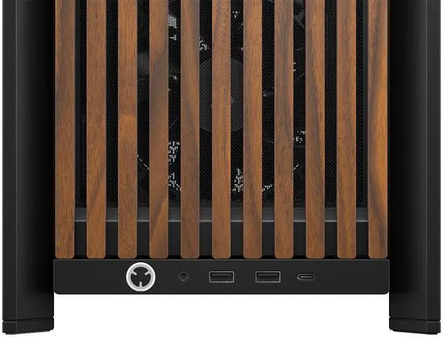 Alt view image 15 of 17 - CORSAIR FRAME 4000D WOOD RS Modular High Airflow Mid-Tower PC Case, Black & Walnut. 3x 360mm Radiator Mounts. 4x RS120 PWM fans included - 13x 120mm fan mounts or 7x 140mm fans.