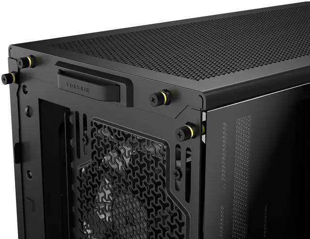 Alt view image 17 of 17 - CORSAIR FRAME 4000D WOOD RS Modular High Airflow Mid-Tower PC Case, Black & Walnut. 3x 360mm Radiator Mounts. 4x RS120 PWM fans included - 13x 120mm fan mounts or 7x 140mm fans.