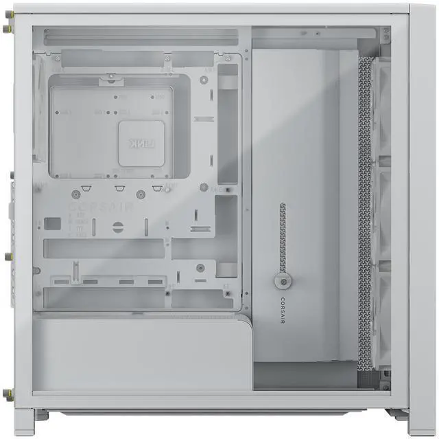 Alt view image 5 of 17 - CORSAIR FRAME 4000D WOOD RS Modular High Airflow Mid-Tower PC Case, White & Oak. 3x 360mm Radiator Mounts. 4x RS120 PWM fans included - 13x 120mm fan mounts or 7x 140mm fans