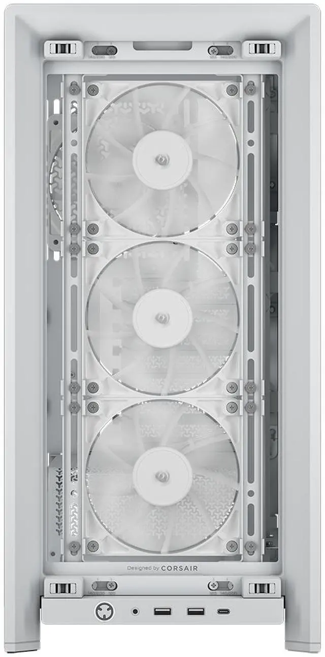 Alt view image 11 of 17 - CORSAIR FRAME 4000D WOOD RS Modular High Airflow Mid-Tower PC Case, White & Oak. 3x 360mm Radiator Mounts. 4x RS120 PWM fans included - 13x 120mm fan mounts or 7x 140mm fans