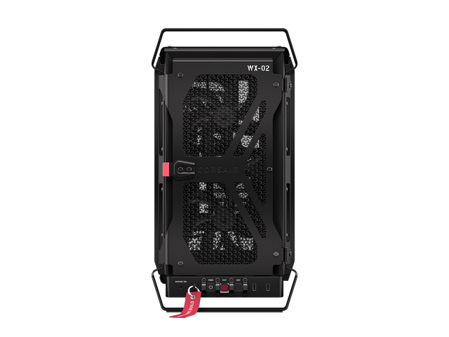 Alt view image 4 of 20 - CORSAIR WARTHOG Airflow Mid-Tower Case - Thick Steel Construction - High-Airflow Performance - InfiniRail™ Fan Mounting System - Fits Multiple 360mm Radiators - Reverse Motherboard Support - Black