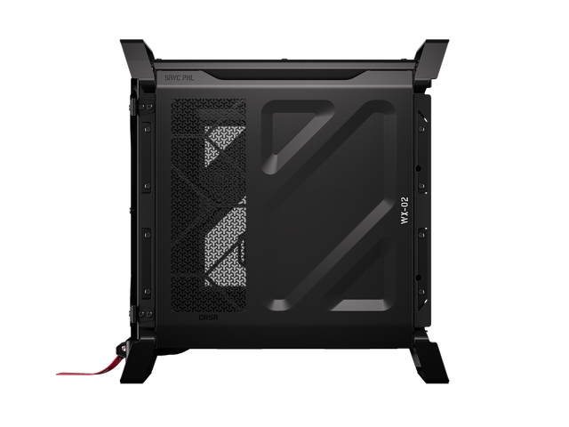 Alt view image 7 of 20 - CORSAIR WARTHOG Airflow Mid-Tower Case - Thick Steel Construction - High-Airflow Performance - InfiniRail™ Fan Mounting System - Fits Multiple 360mm Radiators - Reverse Motherboard Support - Black