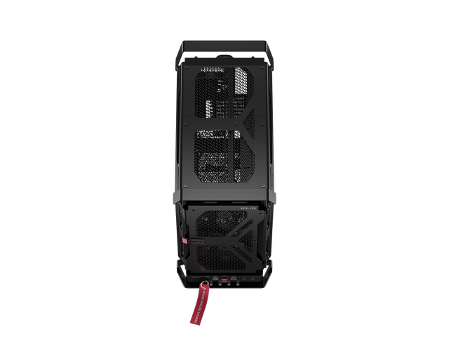 Alt view image 14 of 20 - CORSAIR WARTHOG Airflow Mid-Tower Case - Thick Steel Construction - High-Airflow Performance - InfiniRail™ Fan Mounting System - Fits Multiple 360mm Radiators - Reverse Motherboard Support - Black