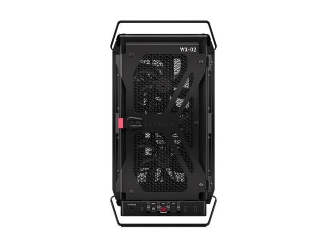 Alt view image 15 of 20 - CORSAIR WARTHOG Airflow Mid-Tower Case - Thick Steel Construction - High-Airflow Performance - InfiniRail™ Fan Mounting System - Fits Multiple 360mm Radiators - Reverse Motherboard Support - Black