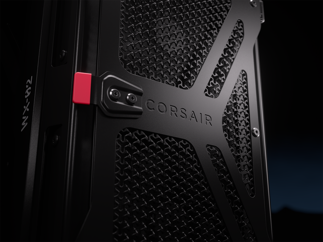 Alt view image 20 of 20 - CORSAIR WARTHOG Airflow Mid-Tower Case - Thick Steel Construction - High-Airflow Performance - InfiniRail™ Fan Mounting System - Fits Multiple 360mm Radiators - Reverse Motherboard Support - Black