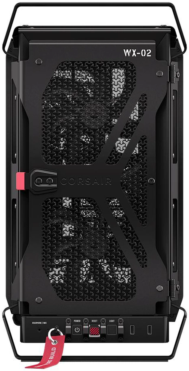 Alt view image 11 of 19 - CORSAIR WARTHOG RS Airflow Mid-Tower Case - Thick Steel Construction - 2x RS200 & 1x RS120 fans - High-Airflow Performance - InfiniRailFan Mounting System - Fits Multiple 360mm Radiators - Black