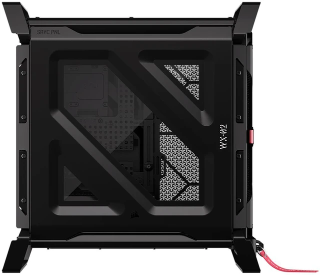 Alt view image 4 of 19 - CORSAIR WARTHOG RS Airflow Mid-Tower Case - Thick Steel Construction - 2x RS200 & 1x RS120 fans - High-Airflow Performance - InfiniRailFan Mounting System - Fits Multiple 360mm Radiators - Black