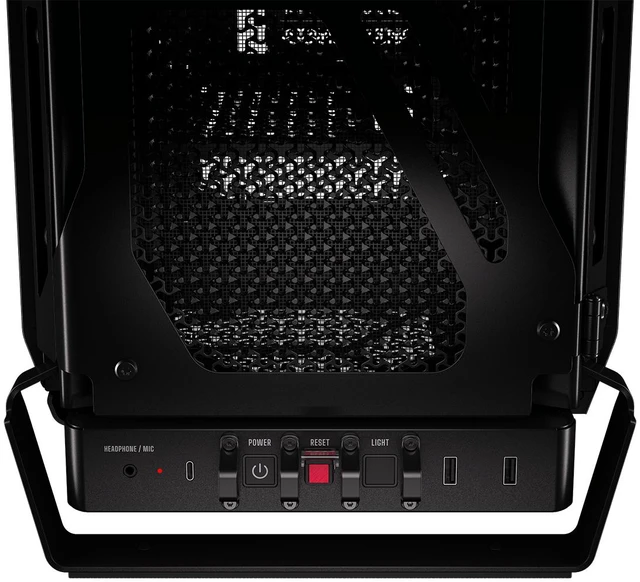 Alt view image 16 of 19 - CORSAIR WARTHOG RS Airflow Mid-Tower Case - Thick Steel Construction - 2x RS200 & 1x RS120 fans - High-Airflow Performance - InfiniRailFan Mounting System - Fits Multiple 360mm Radiators - Black