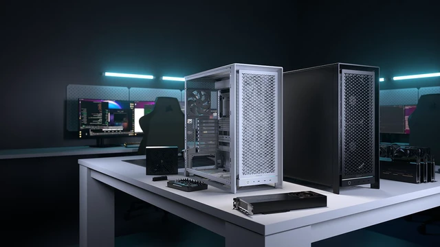 Alt view image 16 of 18 - CORSAIR FRAME 5000D Workstation Case Modular Mid-Tower - Modular Design - Dual 200mm RS Fans - Sound Dampening - 9 PCI Slots - Black