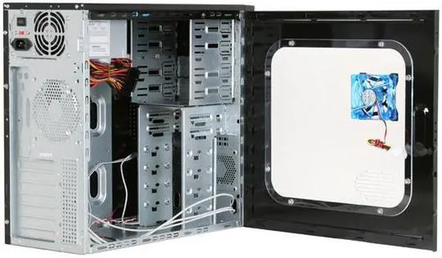 Alt view image 8 of 12 - APEVIA X-Dreamer ATXB3KLW-BK/420W Black Steel ATX Mid Tower Computer Case ATX 420W power supply for AMD/Intel Power Supply