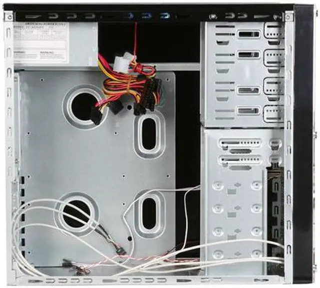 Alt view image 10 of 12 - APEVIA X-Dreamer ATXB3KLW-BK/420W Black Steel ATX Mid Tower Computer Case ATX 420W power supply for AMD/Intel Power Supply