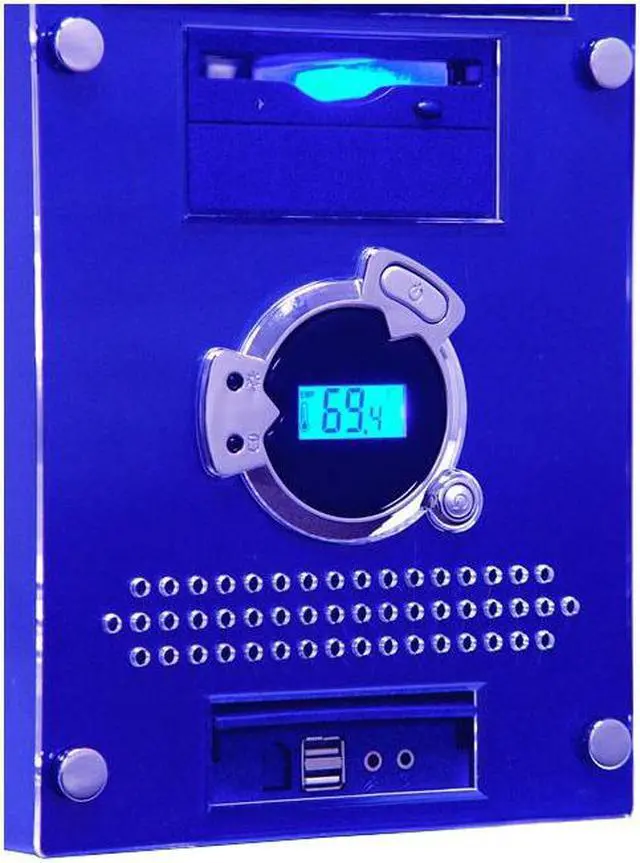 Alt view image 6 of 12 - APEVIA X-Dreamer ATXB3KLW-BL Blue Steel ATX Mid Tower Computer Case 420W Power Supply
