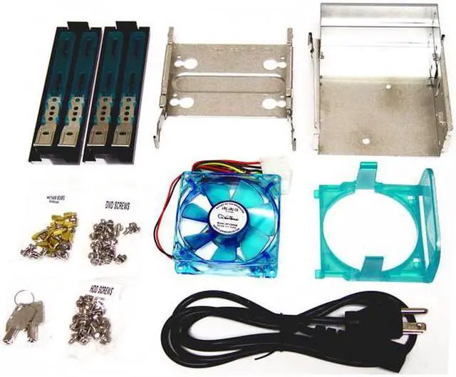 Alt view image 14 of 15 - APEVIA X-Superalien ATXA6SW-YL/500 Yellow Aluminum Server Computer Case 500W Power Supply