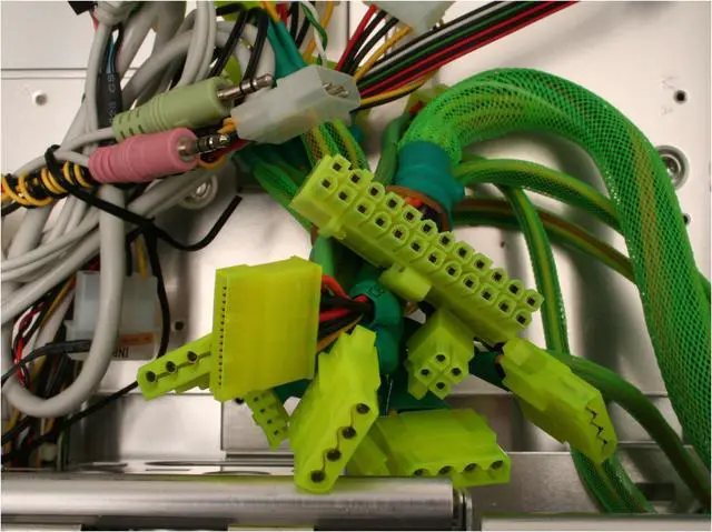 Alt view image 13 of 15 - APEVIA X-Superalien ATXA6SW-YL/500 Yellow Aluminum Server Computer Case 500W Power Supply