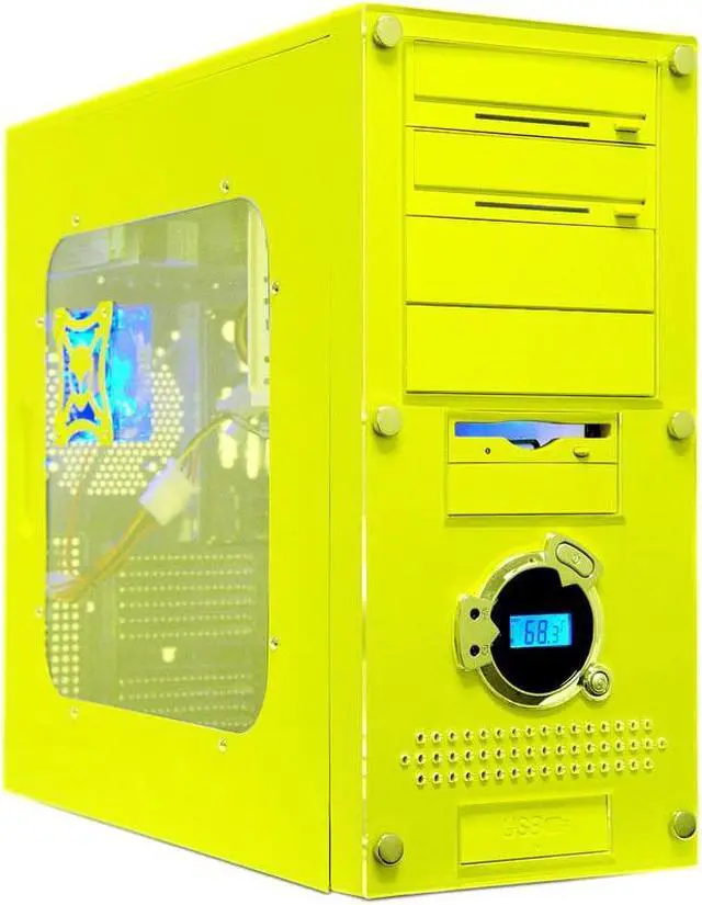 Main image of APEVIA X-Dreamer ATXB3KLW-YL Yellow Steel ATX Mid Tower Computer Case 420W Power Supply